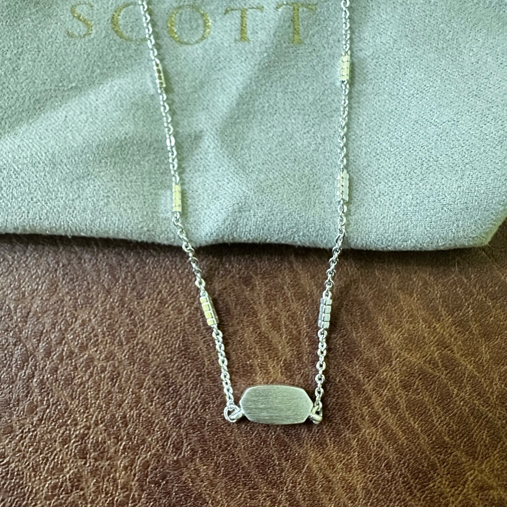 Kendra Scott Fern Pendant Silver Necklace